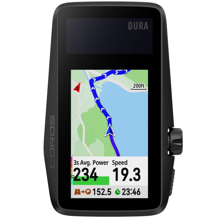 Coros DURA Solar GPS Bike Computer France Noir | USZ-8293282